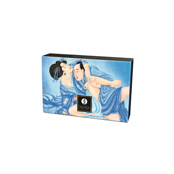Mini Coffret poudre corporelle noix de coco et plumeau assorti 